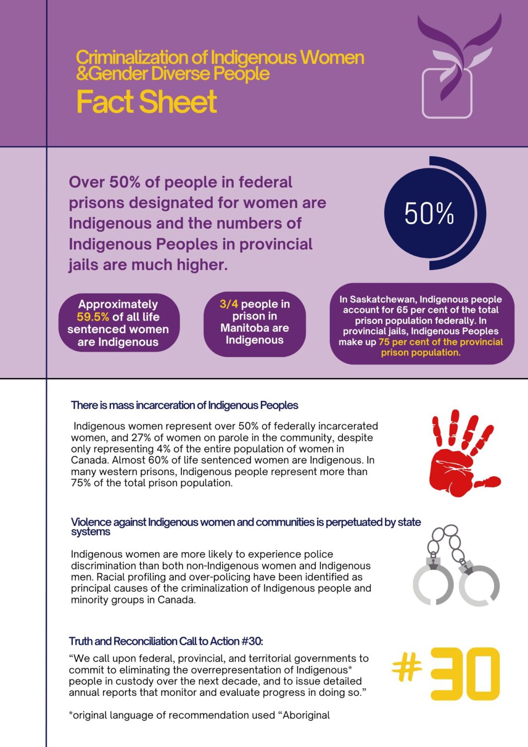 The Mass Incarceration of Indigenous Women and Gender Diverse People ...